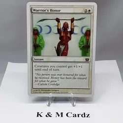 MTG - 9th Edition - Warrior's Honor - #053 - Lightly Played - Image 1