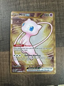 Pokemon TCG Mew EX Metal Gold NM 205/165 Scarlet & Violet 151 Promo Card - Image 1