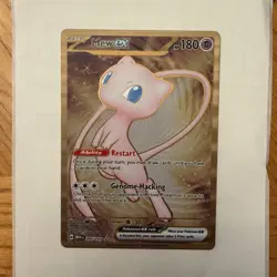 Pokemon TCG Mew EX Metal Gold M/NM 205/165 Scarlet & Violet 151 Promo Card - Image 1
