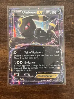 Pokemon Umbreon EX 55/124 Fates Collide Ultra Rare Holo Basic 170 HP Card - Image 1