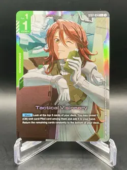 Tactical Visionary ST07-014 C+ Celestial Drive Textured Foil Gundam Card Game NM - Image 1