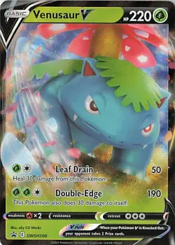 Venusaur V - Promo SWSH: Sword & Shield Promo Cards SWSH100 NM Holo - Image 1