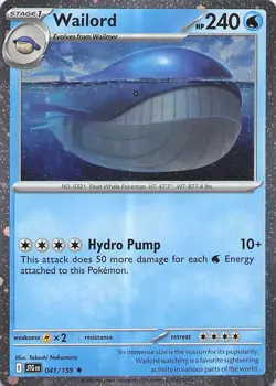 Wailord - 041/159 (Cosmos Foil) - Miscellaneous Cards & Products (MCAP) - Image 1