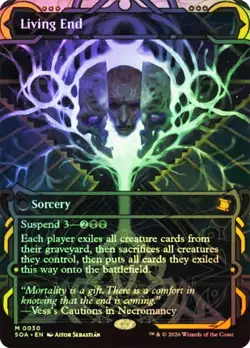 Living End Foil Borderless Secrets of Strixhaven NM MTG - Image 1