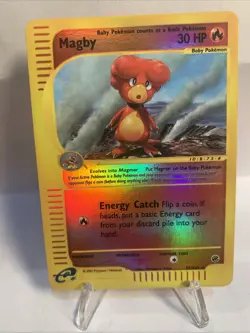 Magby 52/165 Reverse Holo - Pokemon TCG Expedition Base Set NM - Image 1