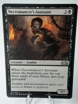 MTG - M15 - Necromancer's Assistant - #107 - Lightly Played - Image 1