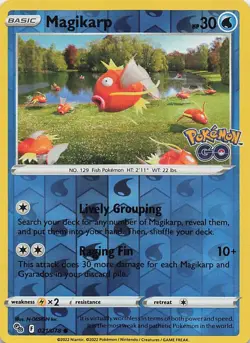 Magikarp 021/078 Common Pokemon GO Pokemon Reverse Holo Near Mint - Image 1
