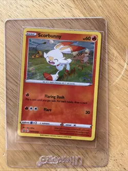 Scorbunny SWSH244 Sword & Shield Holo Cosmos Holo Rare Pokemon TCG (h2) - Image 2
