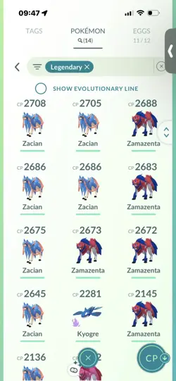 Pokemon Go (Stage 35 ) Shiny Zamazenta ( 13 shinys ) - Image 3