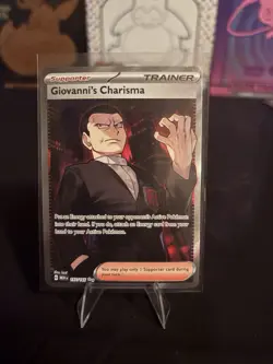 Pokemon Holo Trainer Supporter Giovanni's Charisma 151 Set 197/165 - Image 1