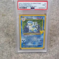 2021 POKEMON TCG CELEBRATIONS CLASSIC COLLECTION #2 BLASTOISE HOLO PSA 9 - Image 1