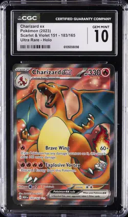 2023 POKEMON SCARLET & VIOLET 151 ULTRA RARE - HOLO CHARIZARD EX CGC 10 GEM MINT - Image 1