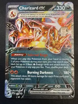 Pokemon Charizard ex 196 Sv: Scarlet & Violet Promo Holo Tera EX Stage 2 HP330 - Image 1
