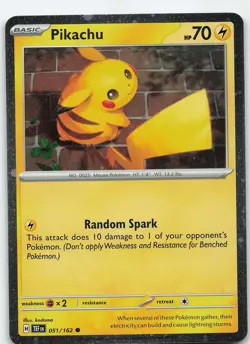 Pikachu - (Cosmo Holo) 051/162 Promo Holo Temporal Forces NM Pokemon - Image 1