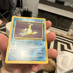 Pokemon TCG Lapras Fossil 10/62 Holo Rare Unlimited 80 HP English - Image 3