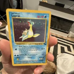 Pokemon TCG Lapras Fossil 10/62 Holo Rare Unlimited 80 HP English - Image 5