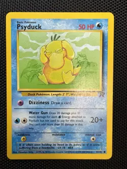 Pokemon WOTC TCG Vintage Psyduck 65/82 Team Rocket Regular MINT !! - Image 1