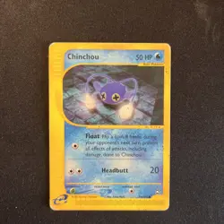 Pokemon TCG Chinchou Aquapolis 70/147 Regular Heavy Play - Image 1