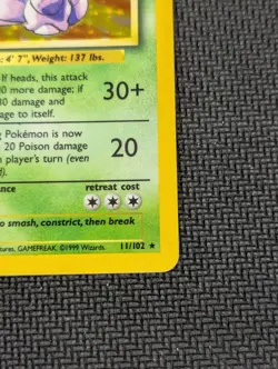 Pokemon TCG Nidoking Base Set Holo Unlimited Rare Card 11/102 MP Condition - Image 5