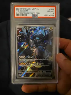 2026 POKEMON ASCENDED HEROES ELITE TRAINER BOX N'S ZEKROM PSA 8 - Image 2