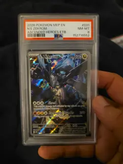 2026 POKEMON ASCENDED HEROES ELITE TRAINER BOX N'S ZEKROM PSA 8 - Image 3