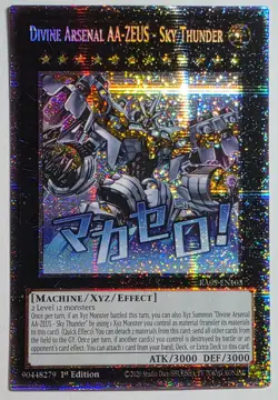 Yugioh Divine Arsenal AA-Zeus - Sky Thunder RA05-EN103 Starlight Rare 1st Ed - Image 1