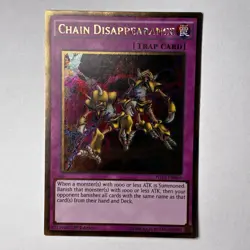 Yugioh - Chain Disappearance - Premium Gold - Near Mint 1st Ed - Image 1