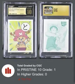 Vintage One Piece 2001 Karuta Tony Tony Chopper To CGC Pristine 10 POP 1 ✨ - Image 2