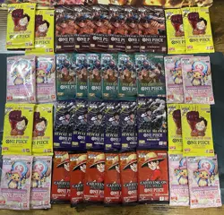 One Piece Mystery Pack Bundle Lot of 4 Sealed Booster Packs - Image 1