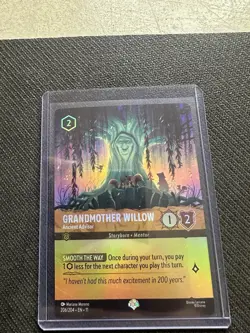 Disney Lorcana Winterspell GRANDMOTHER WILLOW Ancient Advisor Epic Foil #206/204 - Image 1