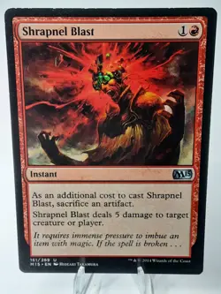 MTG - M15 - Shrapnel Blast - #161 - Lightly Played - Image 1