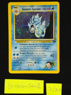 Giovanni's Gyarados 5/132 Gym Challenge Holo MP Ungraded Pokemon Card - Image 1
