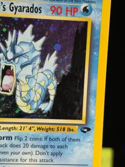 Giovanni's Gyarados 5/132 Gym Challenge Holo MP Ungraded Pokemon Card - Image 3