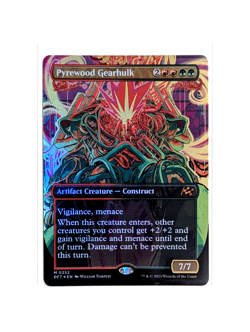 Pyrewood Gearhulk M 0352 Borderless FOIL MTG Aetherdrift DFT EN NM/M - Image 1