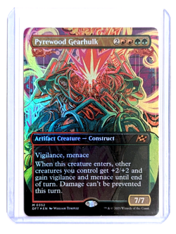 Pyrewood Gearhulk M 0352 Borderless FOIL MTG Aetherdrift DFT EN NM/M - Image 3