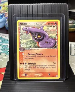 Pokemon Arbok Delta Species 80 HP EX Dragon Frontiers Rare Regular 13/101 TCG - Image 1