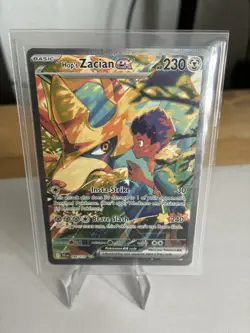 Pokemon Hop's Zacian ex Special Illustration Rare Holo Sv09 186/159 - Image 1