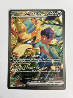 Pokemon Hop's Zacian ex Special Illustration Rare Holo Sv09 186/159 - Image 2