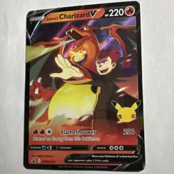 Pokemon Lance's Charizard V SWSH Promo Holo 220 HP SWSH133 Flamethrower - Image 1