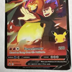Pokemon Lance's Charizard V SWSH Promo Holo 220 HP SWSH133 Flamethrower - Image 3