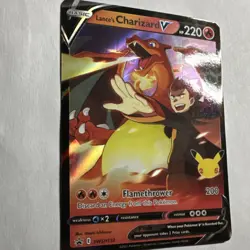 Pokemon Lance's Charizard V SWSH Promo Holo 220 HP SWSH133 Flamethrower - Image 4
