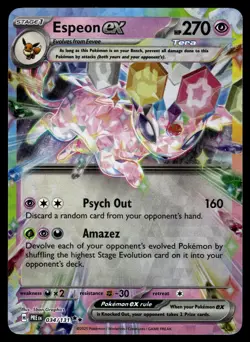 Espeon ex Holofoil 034/131 Double Rare SV: Prismatic Evolutions Pokemon - Image 1