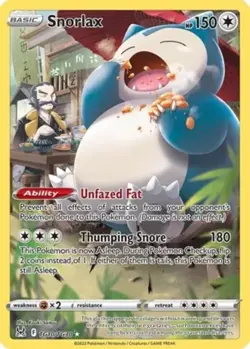 1x Snorlax - TG10/TG30 - Lost Origin Trainer Gallery NM-Mint Pokemon SWSH11 - Lo - Image 1