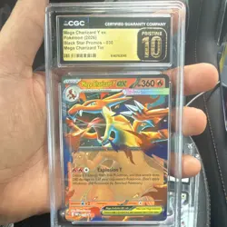 Mega Charizard Y ex Holo Black Star Promo 030 CGC Pristine 10 Pokemon - Image 1