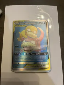 Pokemon Slowpoke & Psyduck GX Full Art Ultra Rare 217/236 Unified Minds Holo - Image 3