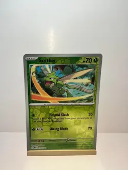 Scyther 123/165 Uncommon 151 Pokemon Reverse Holo Near Mint - Image 1