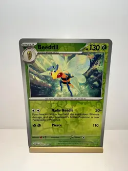 Beedrill 015/165 Rare 151 Pokemon Reverse Holo Near Mint - Image 1