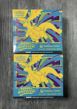2x Pokemon TCG: Mega Evolution - Ascended Heroes POKEMON CENTER ETB - Image 1