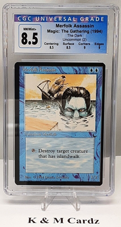 MTG - The Dark - Merfolk Assassin - Graded - CGC 8.5 - Vintage - Image 1