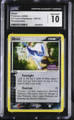 ABSOL EX Holon Phantoms Reverse Holo Rare #18 CGC 10 Pokemon - Image 1